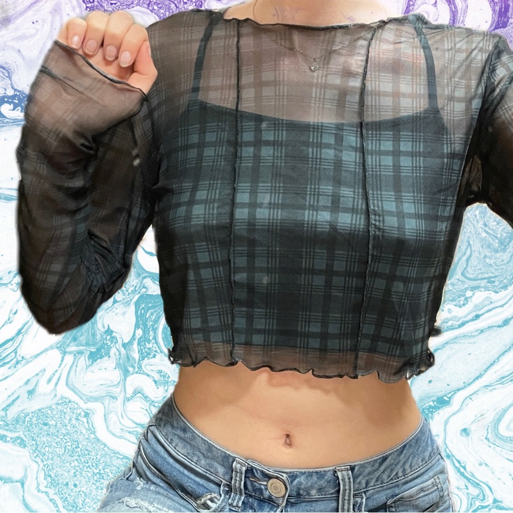 Arizona two piece croptops. One mess long sleeved, one  tank top.